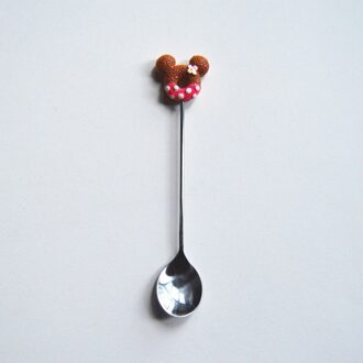 1Pcs Rvs Donut Lepel Cake Koffie Dessert Thee Ijs Roeren Lepels Candy Leuke Cartoon Theelepel