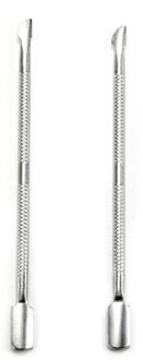 1Pcs Rvs Double Head Cuticle Pusher Voor Manicure Gereedschap Voor Nagels Art Antislip Nail Cuticle remover Accessoires