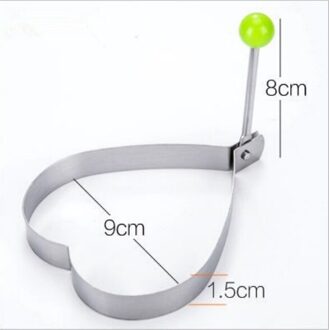 1Pcs Rvs Gebakken Ei Pannenkoek Shaper Omelet Mold Mould Frituren Ei Koken Gereedschap Keuken Accessoires Gadget Ringen hart