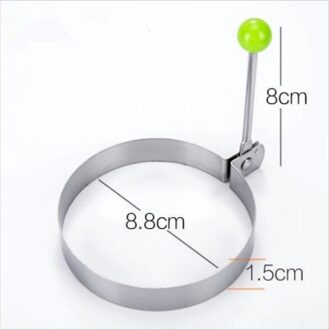 1Pcs Rvs Gebakken Ei Pannenkoek Shaper Omelet Mold Mould Frituren Ei Koken Gereedschap Keuken Accessoires Gadget Ringen ronde