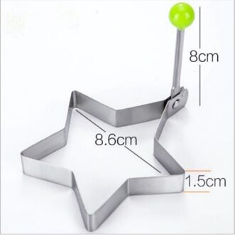 1Pcs Rvs Gebakken Ei Pannenkoek Shaper Omelet Mold Mould Frituren Ei Koken Gereedschap Keuken Accessoires Gadget Ringen ster