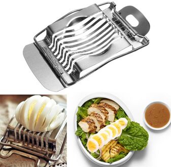 1Pcs Rvs Gekookt Ei Slicer Sectie Cutter Paddestoel Tomaat Cutter Keuken Novelty Tool