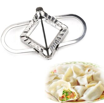 1Pcs Rvs Knoedel Maker Ravioli Deeg Maken Mold Snelle Maker Druk Pastry Kitchen Tools Knoedel Mallen