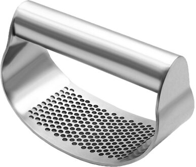 1Pcs Rvs Knoflookpers Handleiding Knoflook Vleesmolen Hakken Knoflook Gereedschappen Curve Fruit Groente Gereedschap Keuken Gadgets # T1P
