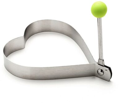 1Pcs Rvs Koken Shaper Mould Koekenpan Gebakken Ei Mold Pancake Ring Cirkel Met Vijf Vormen hart