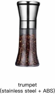 1Pcs Rvs Molen Glazen Lichaam Spice Zout En Peper Molen Keuken Accessoires Draagbare Koken Tool 02