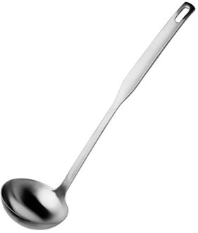 1Pcs Rvs Pollepel Keuken Verdikte Soeplepel Sleuven Pollepel Lepel Voor Thuis Non-stick Kookgerei Keuken Gereedschap levert 2