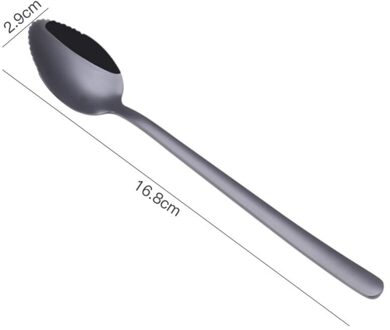 1Pcs Rvs Wees Fruit Lepel Koffie Lepel Ijs Lepel Dessert Lepel Wees Ijs Apple Lepel Scoop Keuken tool 1stk 06