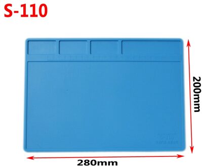 1Pcs S-110 Warmte Isolatie Werken Mat Hittebestendig Soldeerstation Reparatie Isolatie Pad Isolator Pad Onderhoud Platform