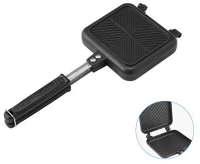 1Pcs Sandwich Mold 35*15Cm Pan Double Side Grill Fry Pan Kookgerei Dubbele Gezicht Pan Biefstuk Fry pan Pannenkoek Outdoor Keuken Benodigdheden stijl 1