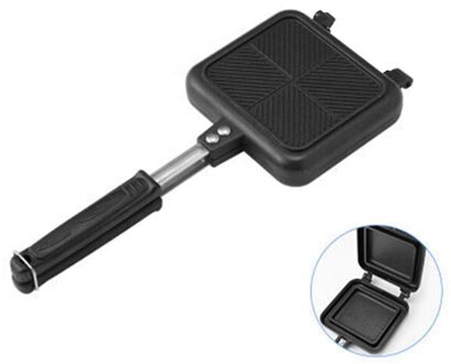 1Pcs Sandwich Mold 35*15Cm Pan Double Side Grill Fry Pan Kookgerei Dubbele Gezicht Pan Biefstuk Fry pan Pannenkoek Outdoor Keuken Benodigdheden stijl 2