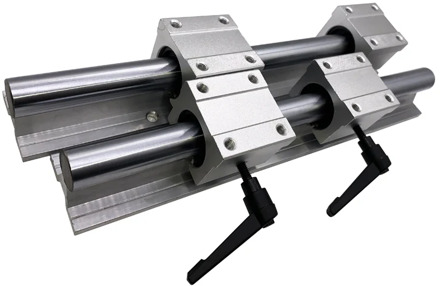 1pcs SBR16 Free shipping 16mm linear rail support round guide rail + 2 Pcs SBR16UU slide block for cnc router 3D print part