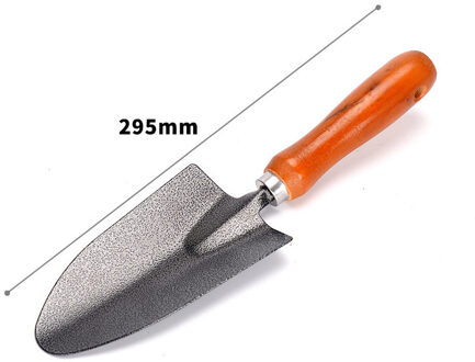 1Pcs Schop Hark Houten Handvat Metal Head Tuingereedschap Mini Schoppen Harken Tuinieren Tool Voor Pot Planten Tuin Planten