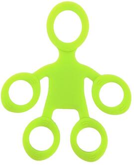 1Pcs Silicone Hand Expander Vinger Hand Grip Vinger Training Brancard Trainer Sterkte Weerstand Bands Wrist Oefening Fitness groen