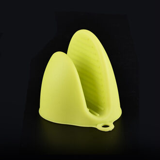 1Pcs Silicone Hittebestendige Handschoen Grip Oven Pot Koken Mitt Protector Houder Grip groen
