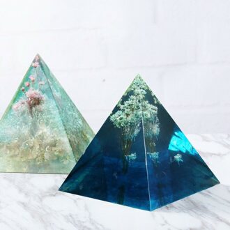1Pcs Silicone Mold Transparante Piramide Siliconen Mal Diy Hars Decoratie Ambachtelijke Sieraden Maken Mold