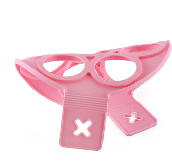 1Pcs Silicone Non Stick Fantastische Ei Pannenkoek Maker Ring Keuken Bakken Omelet Mallen Flip Fornuis Ei Ring Mold ronde-roze