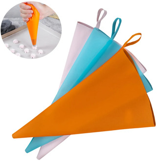 1PCS Silicone Pastry Bags Reusable for Icing Piping Fondant Cake Cream Decorating Tool Kitchen Dessert Baking Accessories