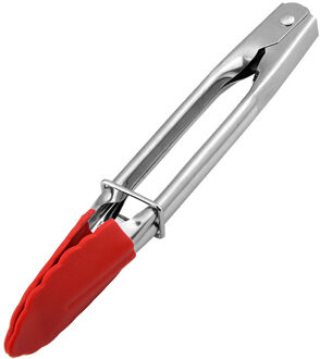 1Pcs Siliconen Bbq Grillen Tong Salade Brood Presenteren Tong Non-stick Keuken Barbecue Grillen Koken Tong Met Joint lock