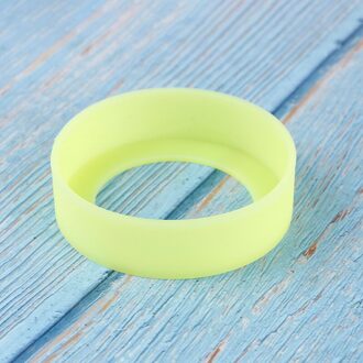 1Pcs Siliconen Cup Bodem Beschermhoes Bekerhouder 6.5Cm Thermos Cup Base Beschermhoes groen