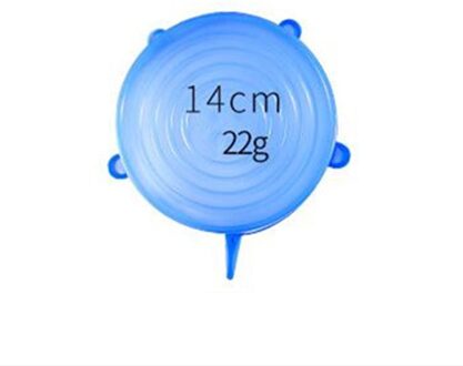 1Pcs Siliconen Deksel Stretch Deksels Universele Siliconen Kom Pot Deksel Siliconen Cover Pan Koken Voedsel Verse Cover Magnetron Cover 14cm