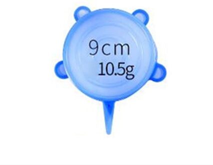 1Pcs Siliconen Deksel Stretch Deksels Universele Siliconen Kom Pot Deksel Siliconen Cover Pan Koken Voedsel Verse Cover Magnetron Cover 9cm