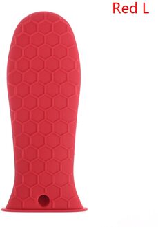 1Pcs Siliconen Handvat Pannenlap Voor Gietijzeren Koekenpannen Pannen Grip Mouw Cover Potten Pannen Handvat Onderdelen Oranje