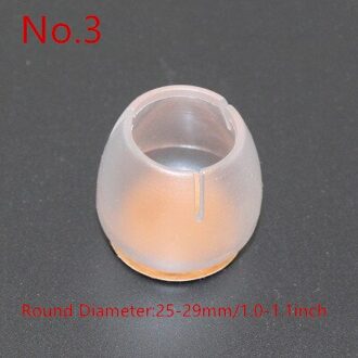 1pcs Siliconen Stoel Been Caps Voeten Pads Floor Protectors Meubels Tafel Covers Sokken Ronde Bodem Antislip Cups thuis Tool nee.3