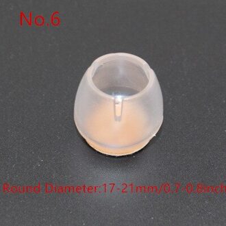 1pcs Siliconen Stoel Been Caps Voeten Pads Floor Protectors Meubels Tafel Covers Sokken Ronde Bodem Antislip Cups thuis Tool nee.6