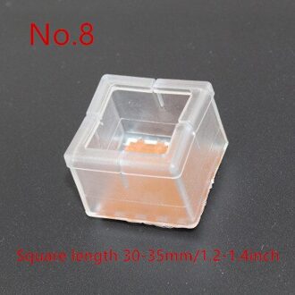 1pcs Siliconen Stoel Been Caps Voeten Pads Floor Protectors Meubels Tafel Covers Sokken Ronde Bodem Antislip Cups thuis Tool nee.8
