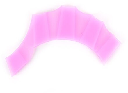 1Pcs Siliconen Training Paddle Duik Handschoen Zwemmen Handschoen Swim Gear Vinnen Hand Zwemvliezen Flippers Roze / M