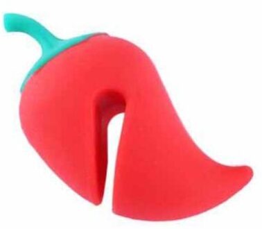 1Pcs Siliconen Wortel Spill-Proof Pot Deksel Rack Overloop Stoppers Pot Cover Lifter Voor Keuken Koken Specialiteit tool chili