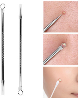 1pcs Silver Blackhead Comedone Acne Pimple Blemish Extractor Remover Stainless Needles Remove Tools Face Skin Care Pore Cleaner