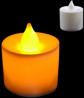 1Pcs Simulatie Kaars Lamp Kleine Led Duurzaam Romantische Voorstel Verjaardag Decoratie Elektronische Kaars Lamp TSLM1 wit