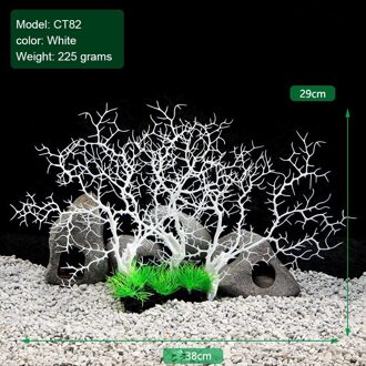 1Pcs Simulatie Kunstmatige Plant Aquarium Fish Tank Decor Fish Tank Begonia Coral Aquarium Landschapsarchitectuur Hars Home Decoratie 01