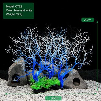 1Pcs Simulatie Kunstmatige Plant Aquarium Fish Tank Decor Fish Tank Begonia Coral Aquarium Landschapsarchitectuur Hars Home Decoratie 05