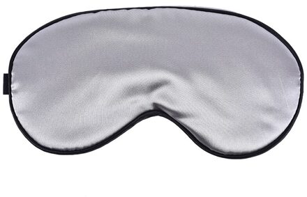 1Pcs Slapen Eye Cover Zijde Slaap Oogmasker Gewatteerde Schaduw Patch Eyemask Blinddoeken Vrouwen Mannen Travel Relax Rest grijs