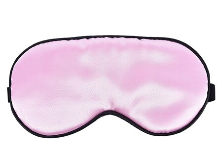 1Pcs Slapen Eye Cover Zijde Slaap Oogmasker Gewatteerde Schaduw Patch Eyemask Blinddoeken Vrouwen Mannen Travel Relax Rest roze