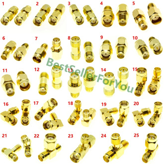 1Pcs SMA Connector To SMA Connector Male Female RP SMA Connector To SMA Connector Male RPSMA Connector RF Adapter