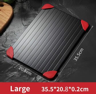 1Pcs Snelle Ontdooien Lade Snelle Dooi Bevroren Vlees Vis Zee Voedsel Quick Ontdooien Plaat Board Lade Keuken Gadget Tool groot