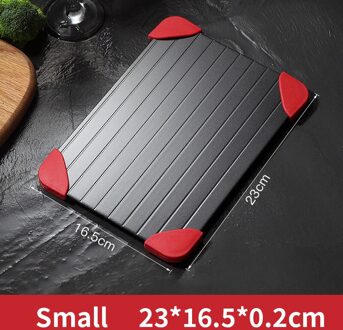 1Pcs Snelle Ontdooien Lade Snelle Dooi Bevroren Vlees Vis Zee Voedsel Quick Ontdooien Plaat Board Lade Keuken Gadget Tool klein