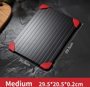 1Pcs Snelle Ontdooien Lade Snelle Dooi Bevroren Vlees Vis Zee Voedsel Quick Ontdooien Plaat Board Lade Keuken Gadget Tool medium