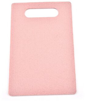 1Pcs Snijplank Tarwe Stro Groente Vlees Snijplank Opknoping Gat Preventie Keuken Accessoire Knoflook Slijpen roze