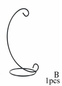 1Pcs Snuisterij Houder Ornament Opknoping Display Plant Stand Hanger Iron Art Home Decoratie Retro Glazen Bal Opknoping Standhouder