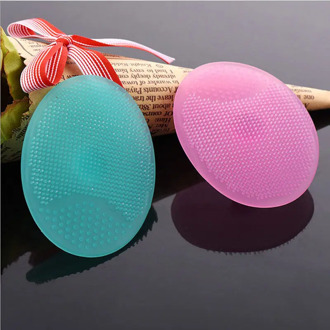 1Pcs Soft Brush Facial Care Exfoliating Brush Infant Baby Soft Silicone Wash Face Cleaning Pad Skin SPA Scrub Cleanser Tool