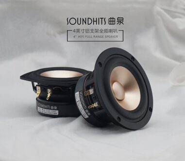 1Pcs Soundhits Sq-401 4 ''Volledige Frequentie Luidspreker Driver Unit Natuurlijke Gemengde Papier Kegel Casting aluminium Frame 4/8ohm 15W 8ohm ronde kader