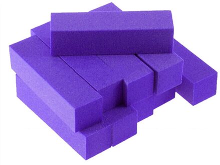 1Pcs Sponge Nail File Buffer Block Manicure Poolse Schuren Nail Buffer Buffing Multi-Gekleurde Nail Art Gereedschap beauty Tools 1stk paars