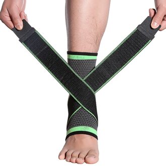 1Pcs Sport Enkelbrace Compressie Strap Mouwen Ondersteuning 3D Weave Elastische Bandage Voet Beschermende Kleding Gym Fitness
