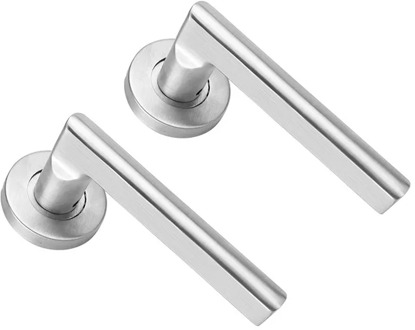 1pcs Stainless Steel Mute Door Locks Interior Bedroom Door Silver Locks Wooden Door Lock Split Handle Lock