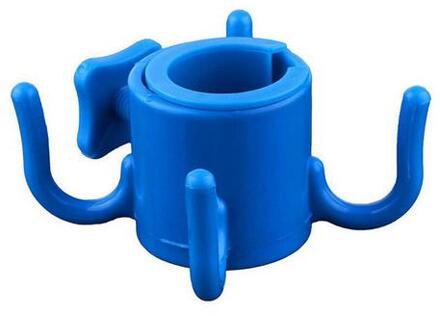 1Pcs Strand Paraplu Haak Opknoping Camping Trip Sluiting 4 Prong Voor Handdoeken Tassen Hoeden Blauw